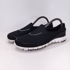 Skechers Memory Foam Slip On Athletic Walking Shoe Womens Size 8 21926S Black